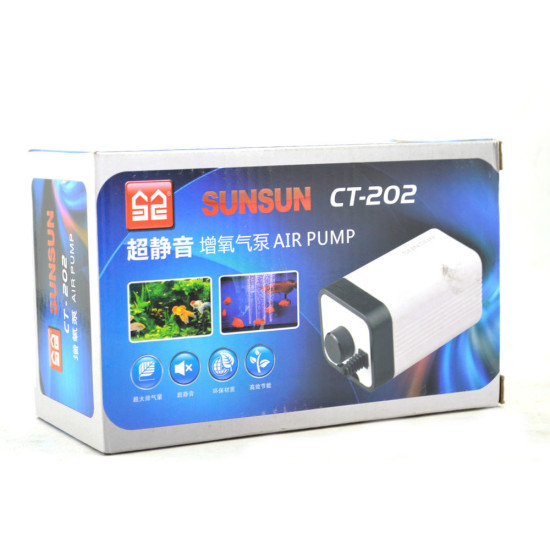 Sunsun Air Pump CT-202 Two Way Silent Air pump | 4w