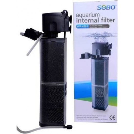 SOBO WP-4001 Power Aquarium Filter  (Mechanical Filtration for Salt Water and Fresh Water)