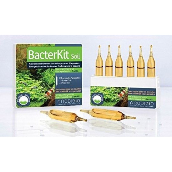 Prodibio Bacter Kit Soil | 6 vials | Kit to seed an aquarium | Soil nutrients