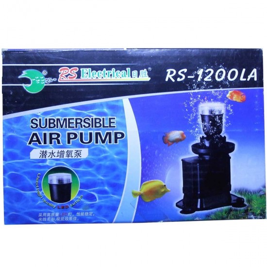 RS Electrical RS-1200LA Silent Submersible 8 Watts Air Pump, 350 to 500 L/H