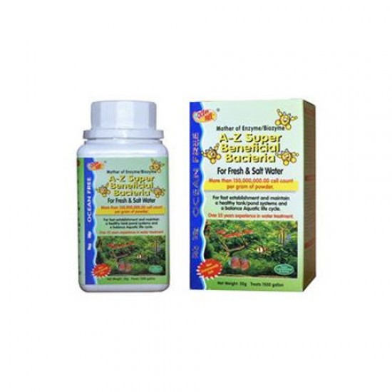 Ocean Free A-Z Super Beneficial Bacteria Water Treatment (50 Grams)