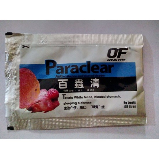 Ocean Free Paraclear 5 Grams | Anti-internal Parasite and Bloat Treatment