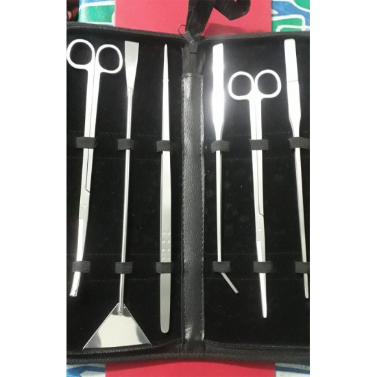 11-Inch Stainless Steel Aquarium Aquascaping Kit - 6 Tools