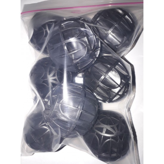 Aquarium Fish Tank 10 Nos Bio Ball With Bio Sponge Inside - Good Bacteria Creator - 46mm