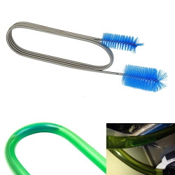 63 Inches Filter Pipe Hose Brush -Flexible Double Ended Tube Water Filter Pump Air Tube Hose Stainless Steel Cleaning Brush for Aquatium - Fish Tanks