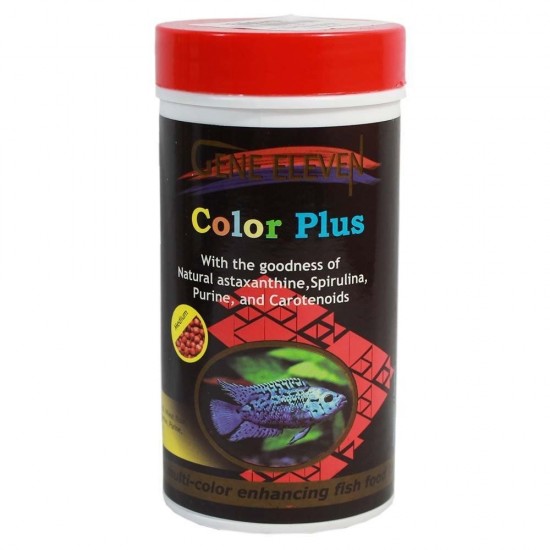 Gene Eleven Color Plus Aquarium Cichlid Special Fish Food (100 g)