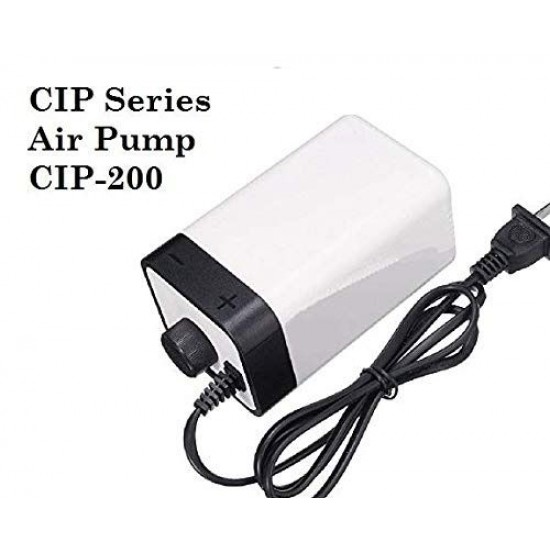 Sunsun Grench Adjustable Aquarium Air Pump with 3.5W Power and Double Outlet for Fish Tanks - CIP-200