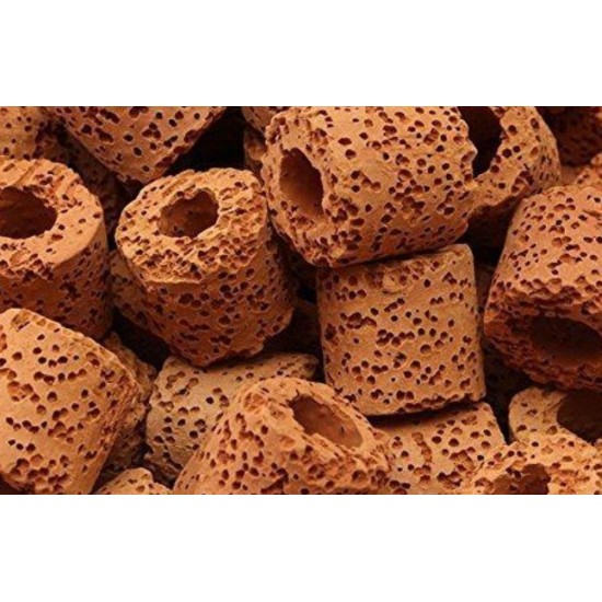 Aquarium Filter Media Burnt Red Ceramic Ring 1 kg