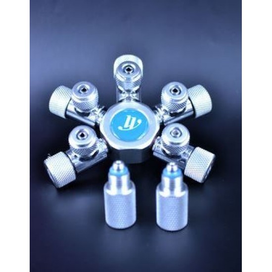 Wyin 5 Way CO2 Splitter with needle Valve  - W02-05