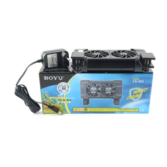 BOYU Cooling Fan FS-602 | 2 in 1 Design | Suitable for Upto 80 Liter Aquarium