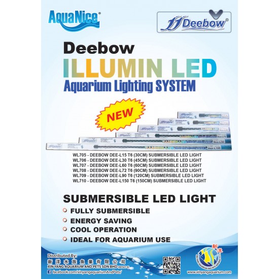 WL705 – DEEBOW DEE-L15 T6 (30CM) SUBMERSIBLE LED LIGHT