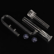 Glass Lily Pipe Inflow with Surface Skimmer and Outflow for Aquarium Planted Tank - 13mm