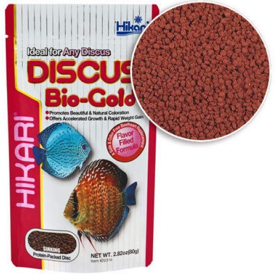 Hikari Discus Bio-Gold 80g Ideal for Any Discus Sinking Type Fish Food -Expiry - 2023