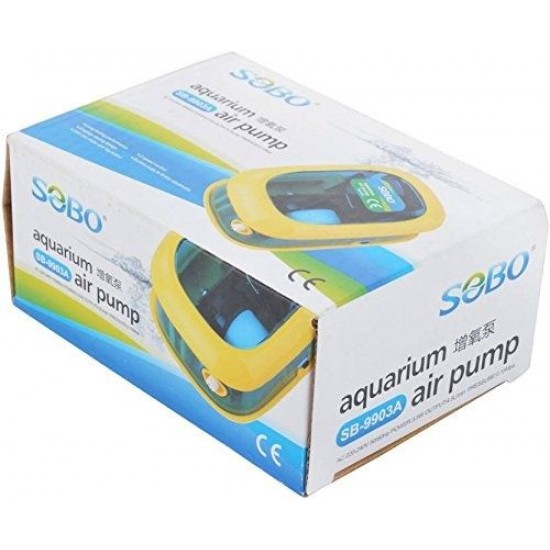 SOBO Aquarium Air Pump Sb-9903A Single Nozzle with 2 Speed Control