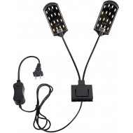 X7 Virgo 32 LED Aquarium Light 15W Clip-on Lamp Aquatic Plant Lighting for 8-15inch Fish Tank