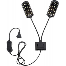 X7 Virgo 32 LED Aquarium Light 15W Clip-on Lamp Aquatic Plant Lighting for 8-15inch Fish Tank